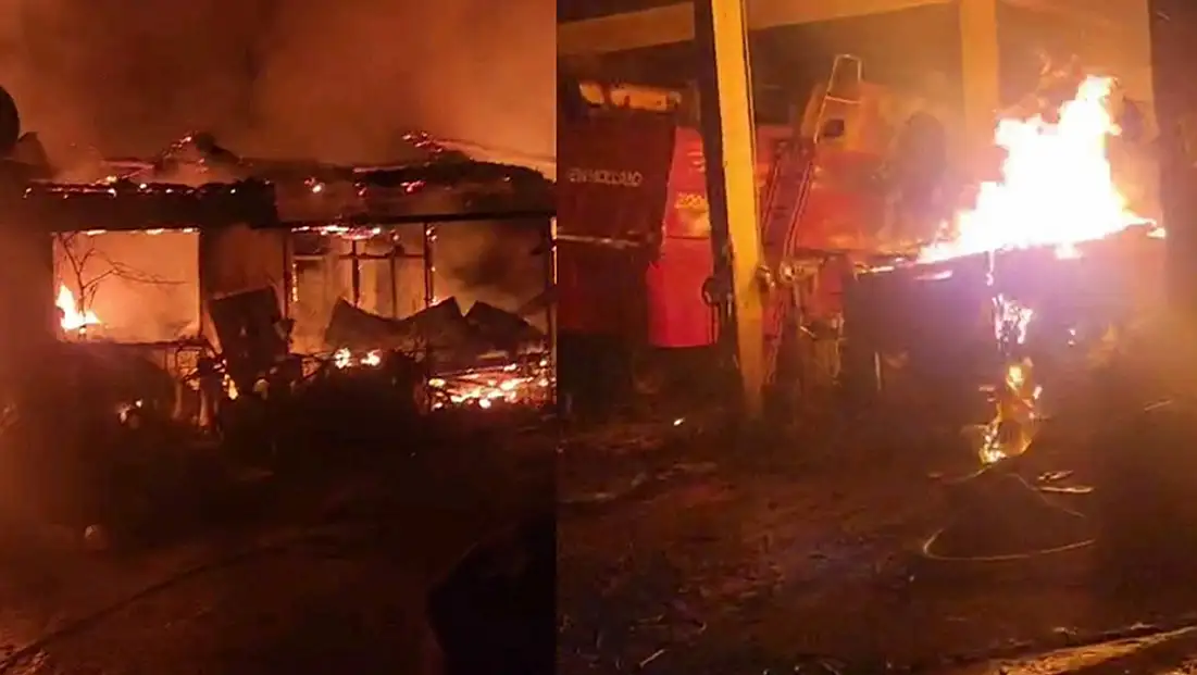 Ahırda çıkan yangın 3 eve sıçradı