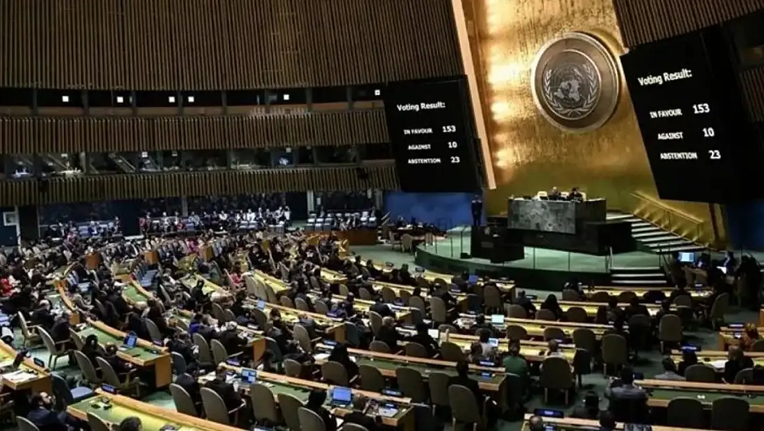 BM Genel Kurulu'nda Filistin Ve Suriye Oylaması