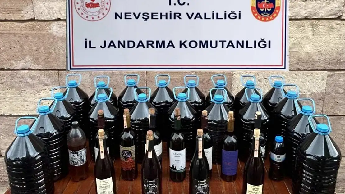 105 Litre Kaçak İçki Ele Geçirildi