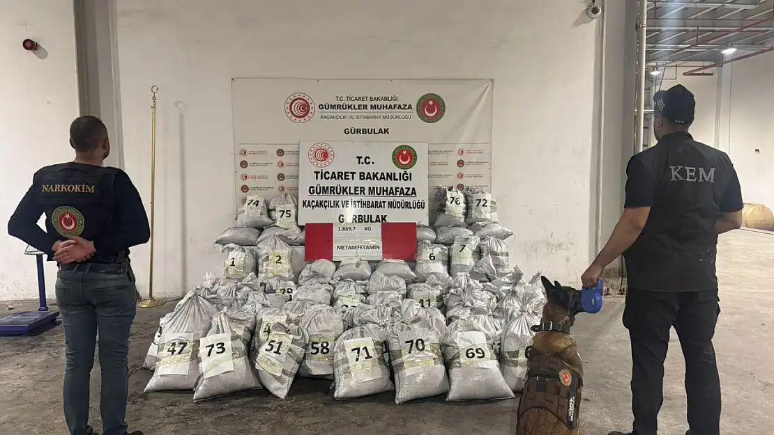 Ağrı Gürbulak Gümrük Kapısı'nda tonlarca kilo metafetamin ele geçirildi!