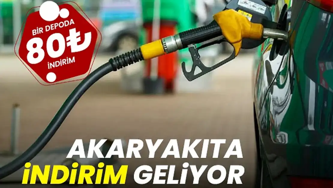 Akaryakıta indirim geliyor!