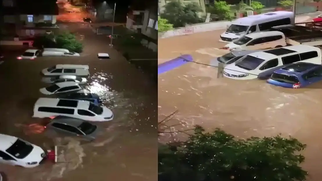 Antalya'da Sel Felaketinin Görüntüleri Ortaya Çıktı