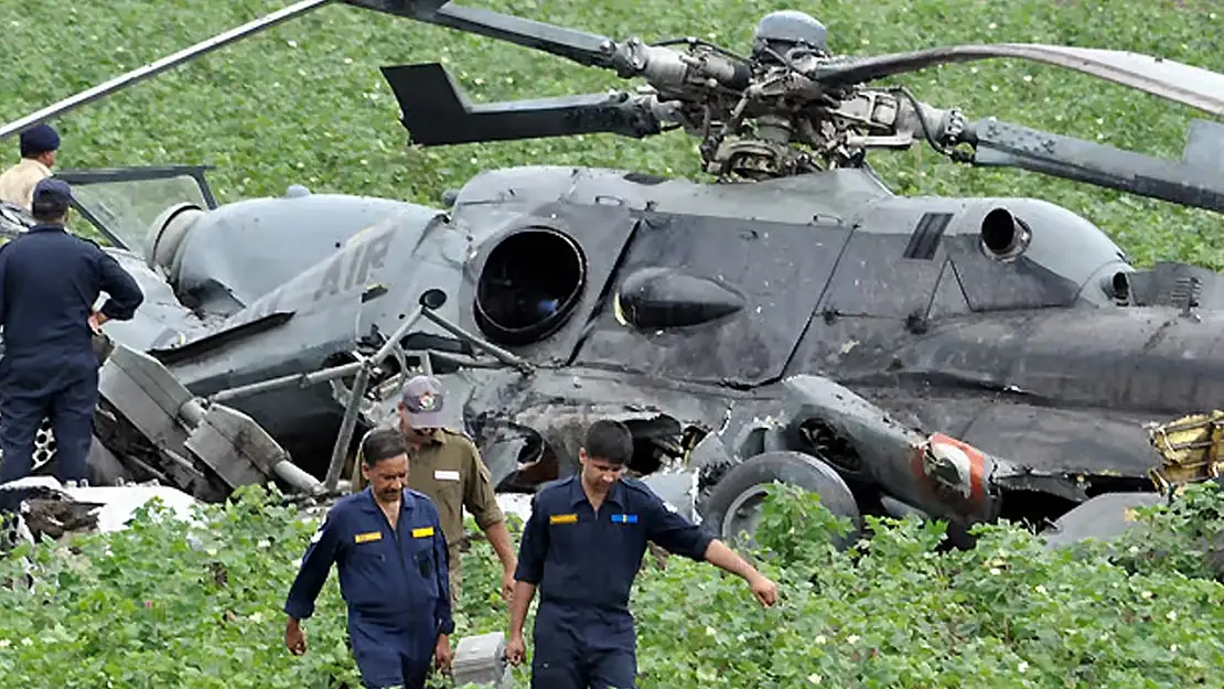 Askeri Helikopter Düştü! Helikopterden Kurtulan Olmadı