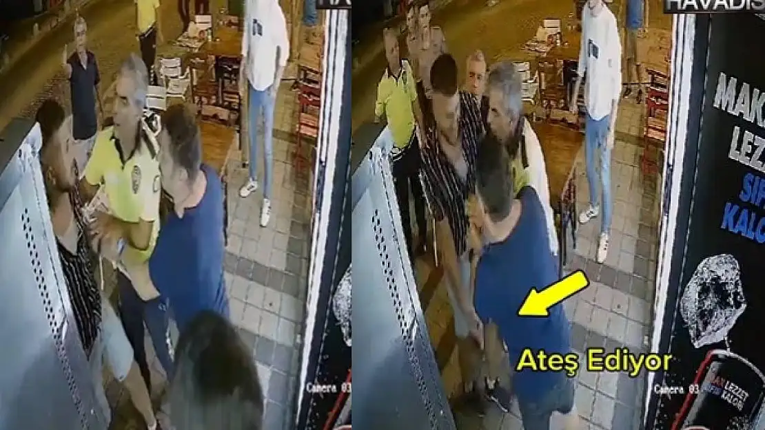 Balıkesir'de Restoran Basıp Polisin Gözü Önünde Tartıştığı Kişiyi Vurdu