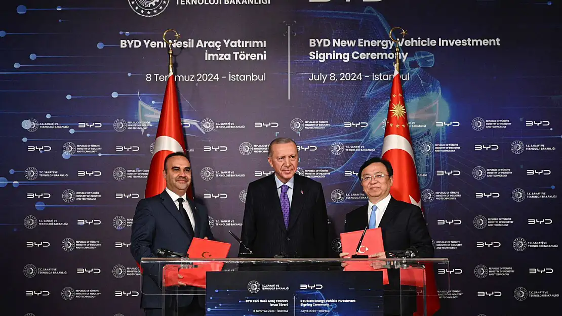 Çin Otomotiv Devi BYD ile 1 Milyar Dolarlık Yatırım Anlaşması İmzalandı! Türkiye'de Yıllık 150 Bin Araç Üretilecek