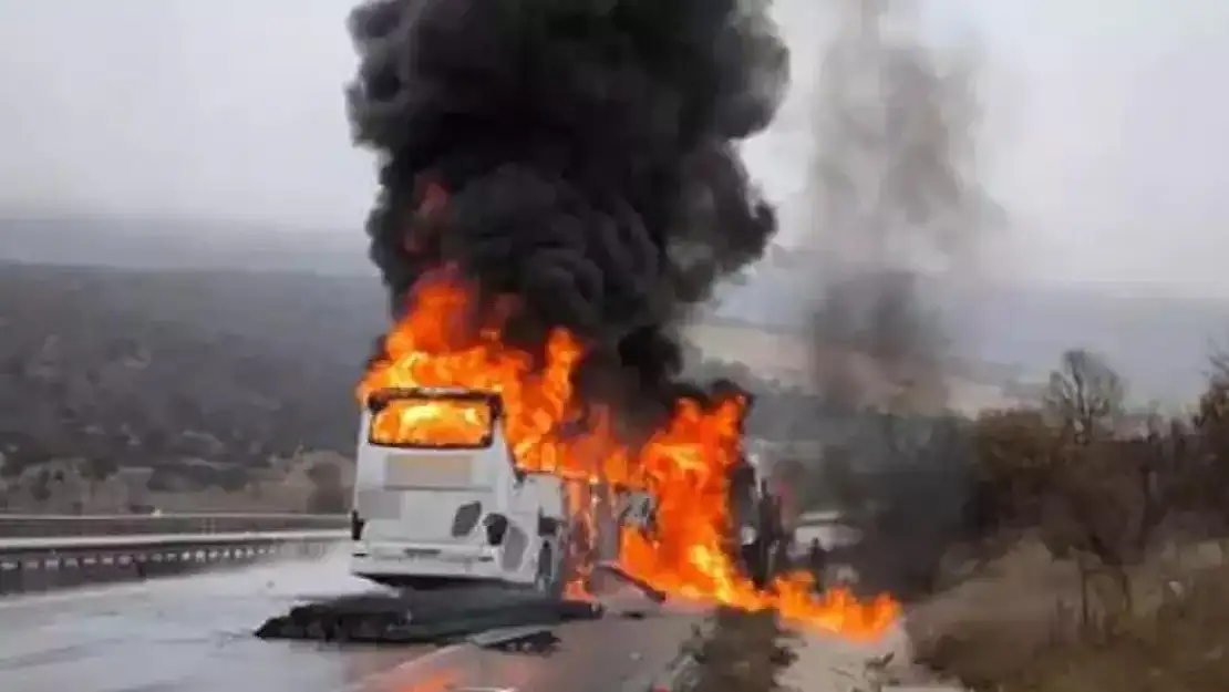 Çorum'da Otobüs Kazası  Ölü ve Yaralılar var