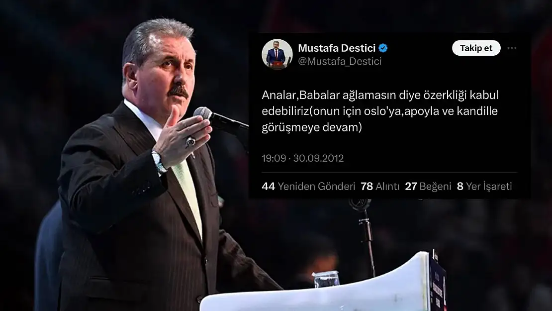 Destici'den 'özerkliği kabul ederiz' paylaşımına açıklık getirdi