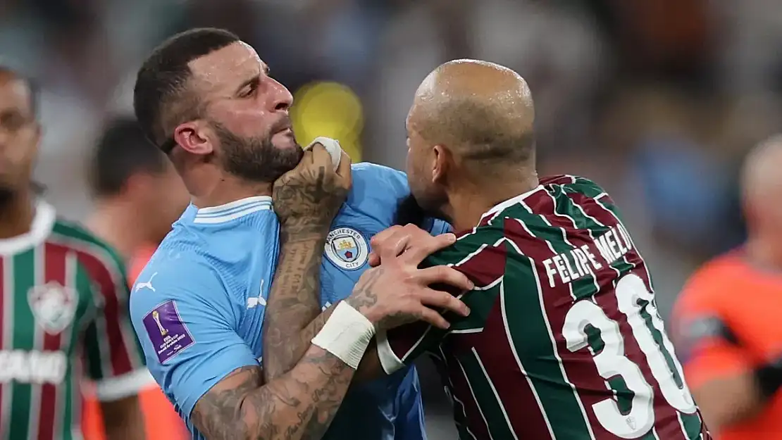 Dev finalin sonunda büyük olay: Felipe Melo ile Kyle Walker birbirine girdi