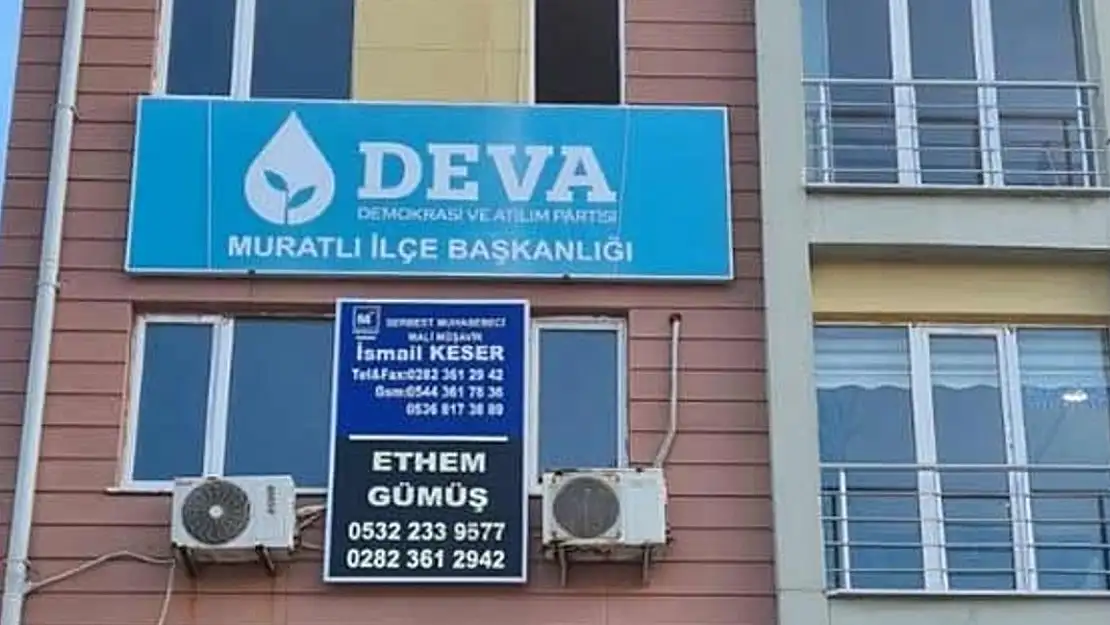 DEVA'da &quotTeşekkür" İstifası İlçe Başkanlığı Kapatıldı