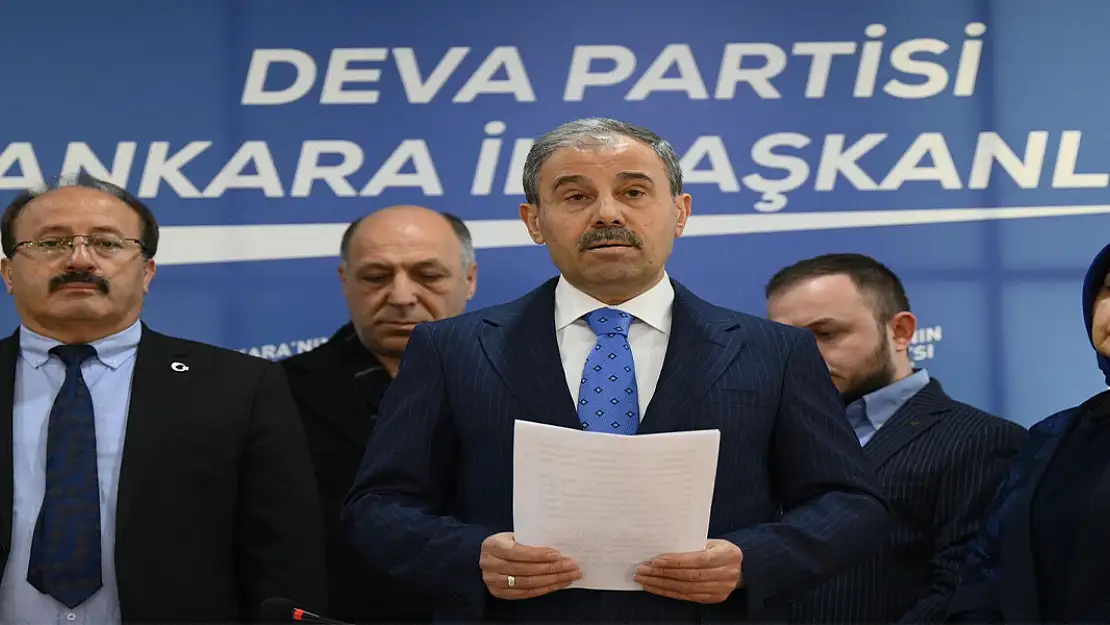 DEVA Partisi Ankara İl Başkanı İstifa Etti