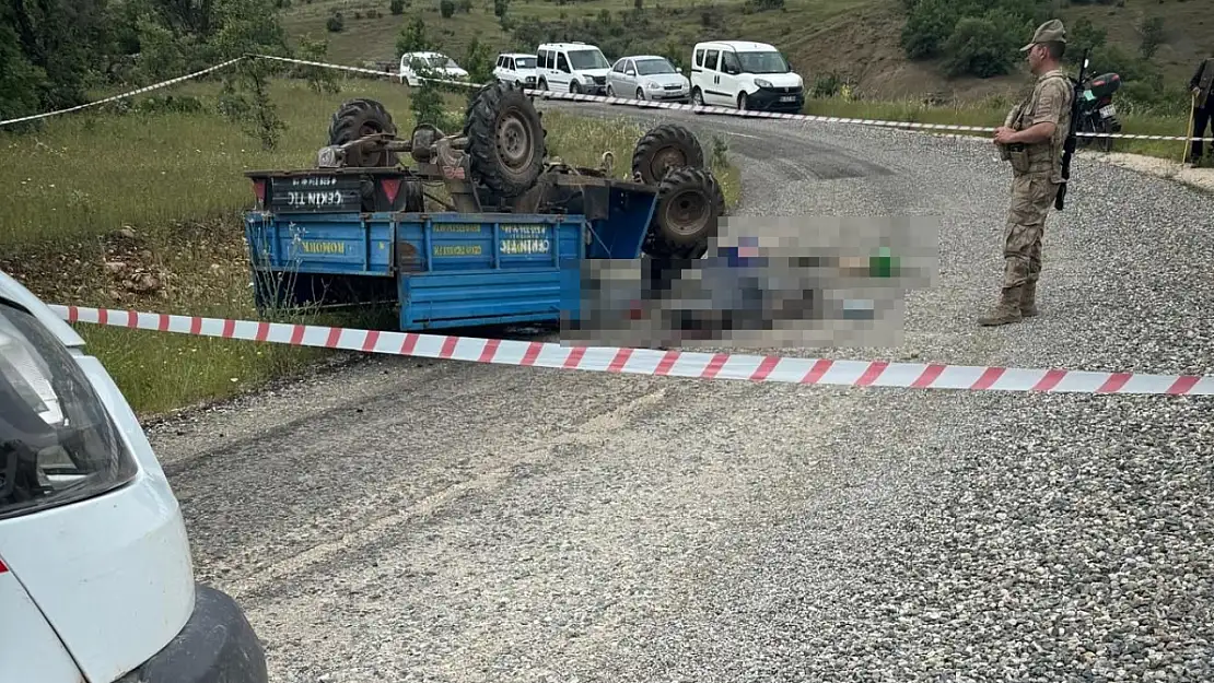 Devrilen patpatın sürücüsü öldü, 1 kişi yaralandı