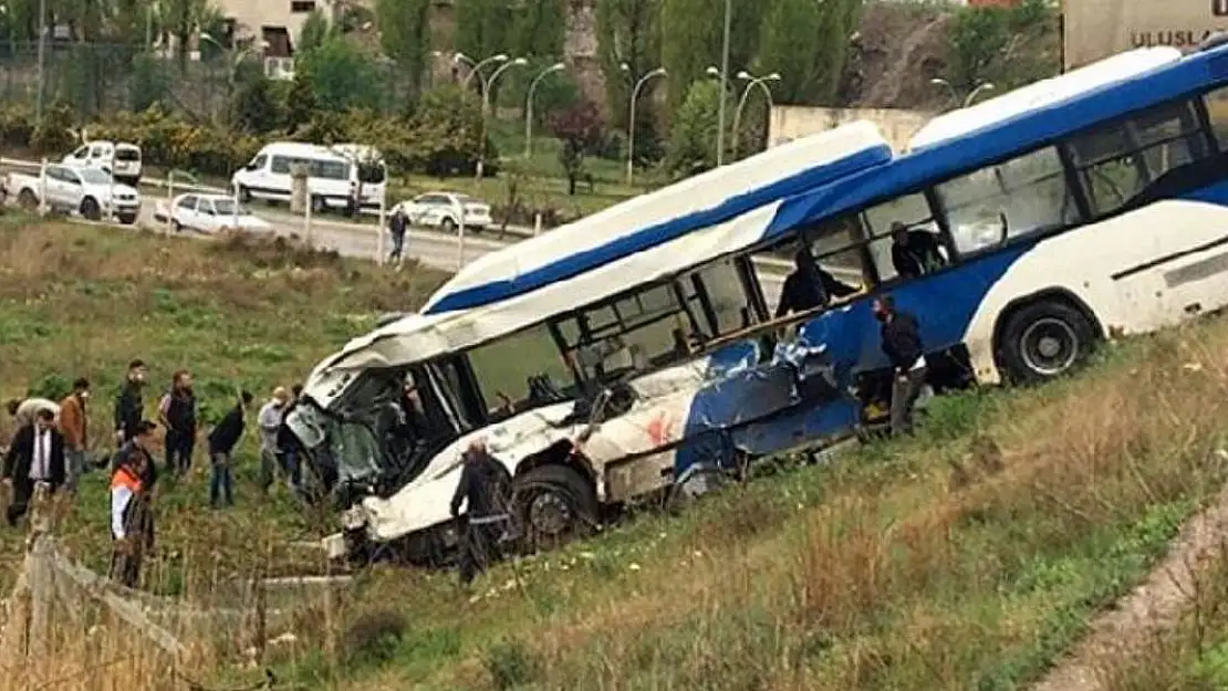 EGO Otobüsü Şarampole Devrildi Çok Sayıda Yaralı Var