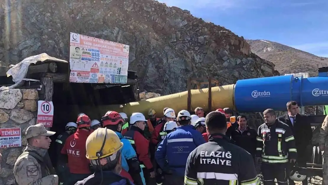 Elazığ'da Göçen Madende Tüm İşçiler Çıkartıldı