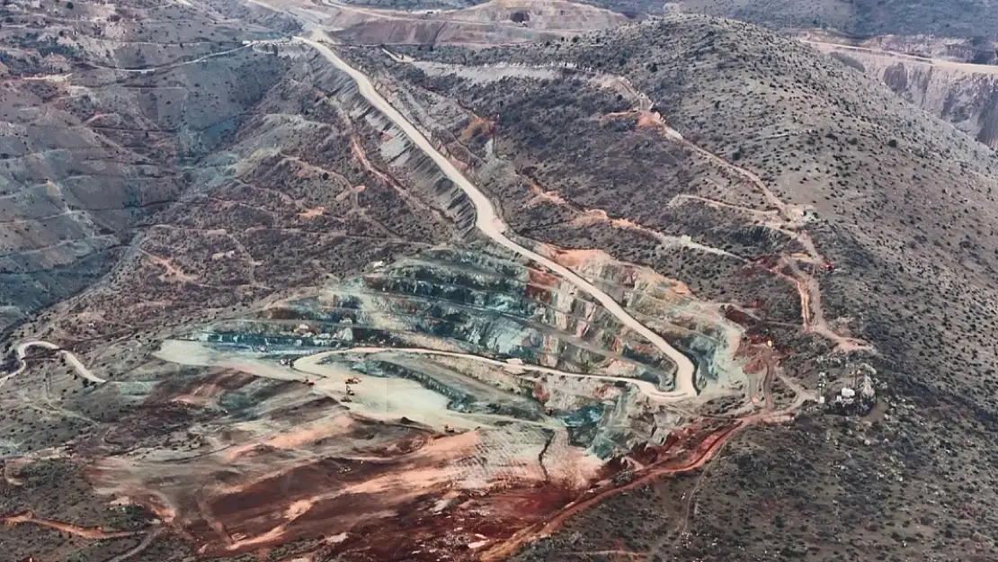 Erzincan'da maden sahası toprak kaymasından önce böyle görünüyordu