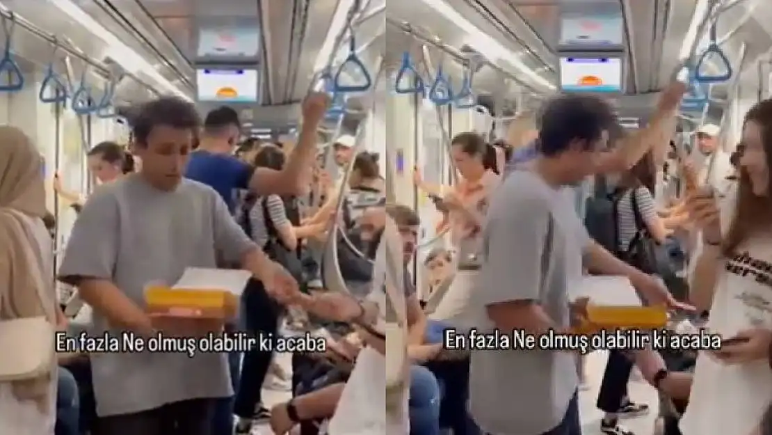 Eşinden Boşanan Adam Metroda Çikolata Dağıttı: Karımla mı Evliydim Kaynanamla mı Belli Değildi!