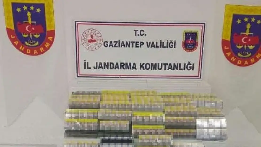 Gaziantep'te 180 bin liralık kaçak sigara yakalandı