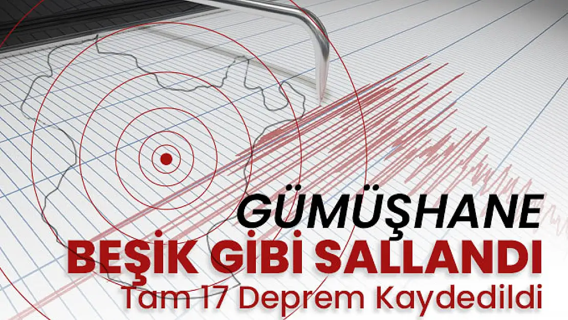 Gümüşhane'de yaşanan depremler korkuttu