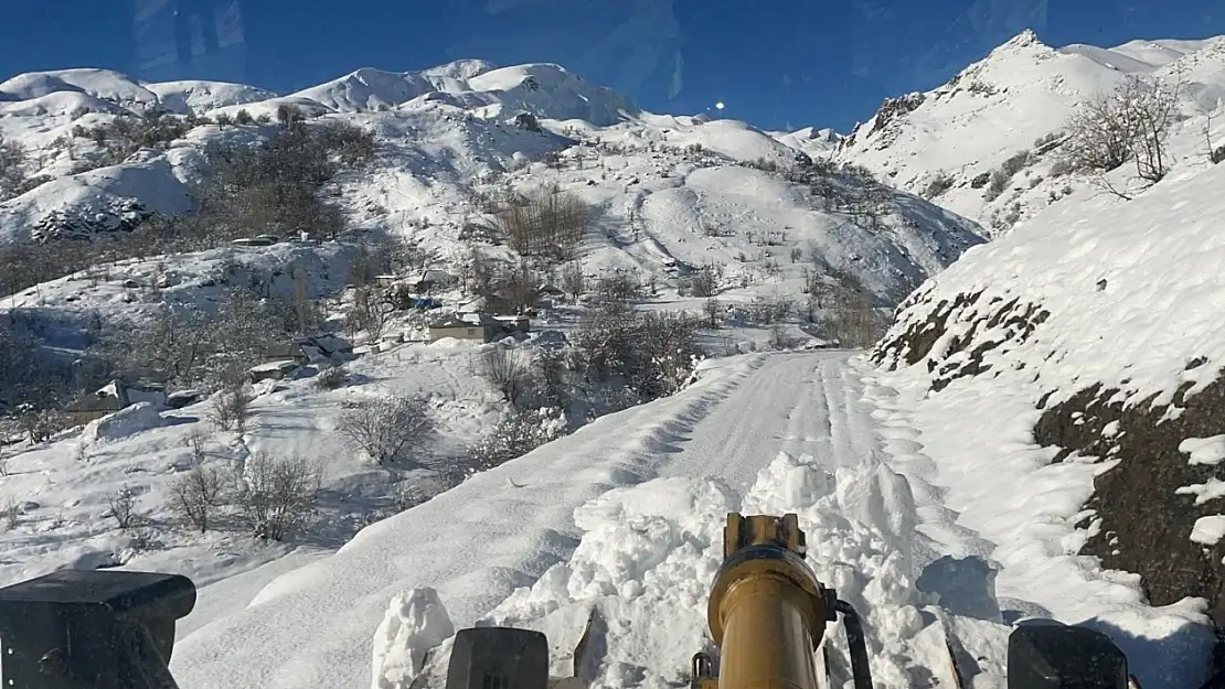 Hakkari'de kar yağışı 86 köy ve 177 mezrayı ulaşıma kapattı