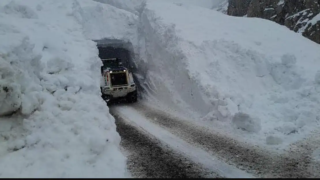 Hakkaride çığ düştü, yol temizleme personeli yaralandı