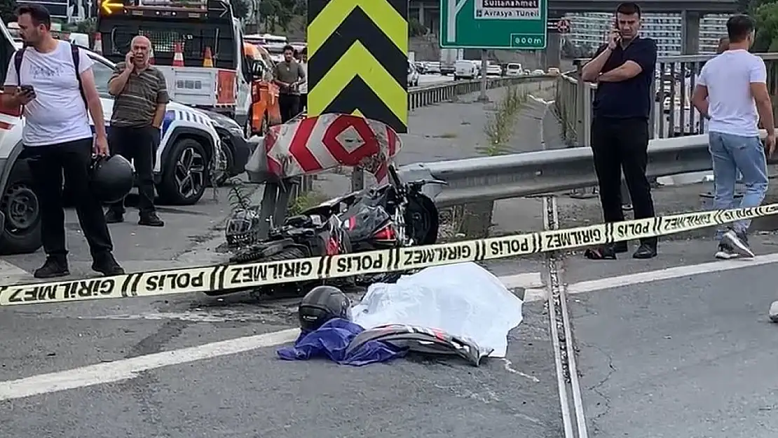 İstanbul'da Motosikletiyle Kaza Yapan Polis Hayatını Kaybetti