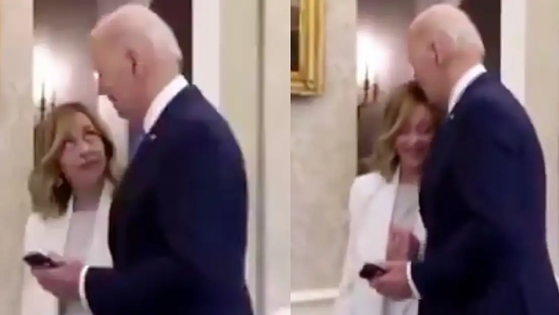 Joe Biden Samimiyetin Dozajını Kaçırıp İtalya Başbakanı Meloni'yi Öptü