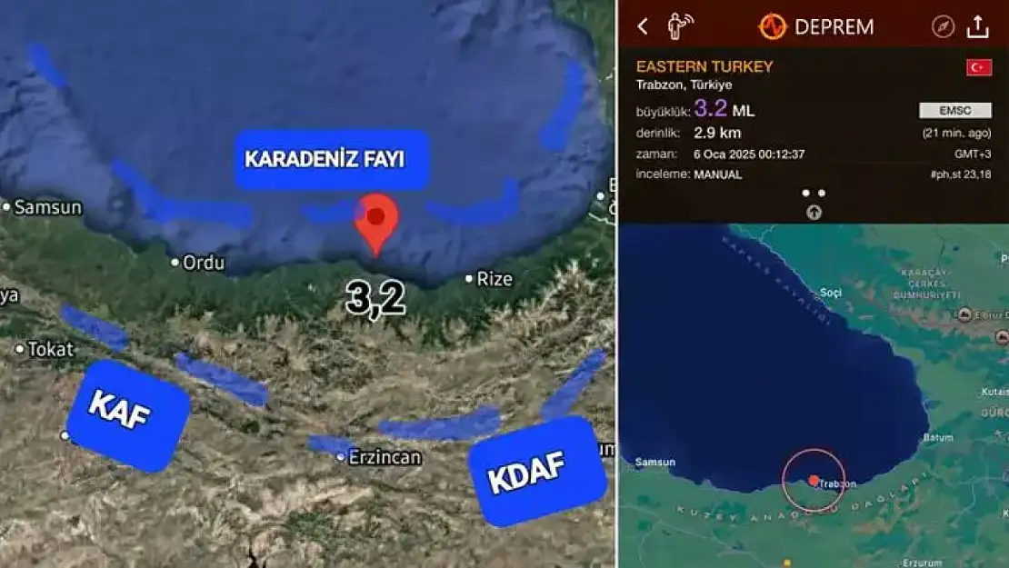 Karadeniz'e 6.6'lık deprem uyarısı! Trabzon-Rize sahili iki deprem kuşağı arasında kalıyor