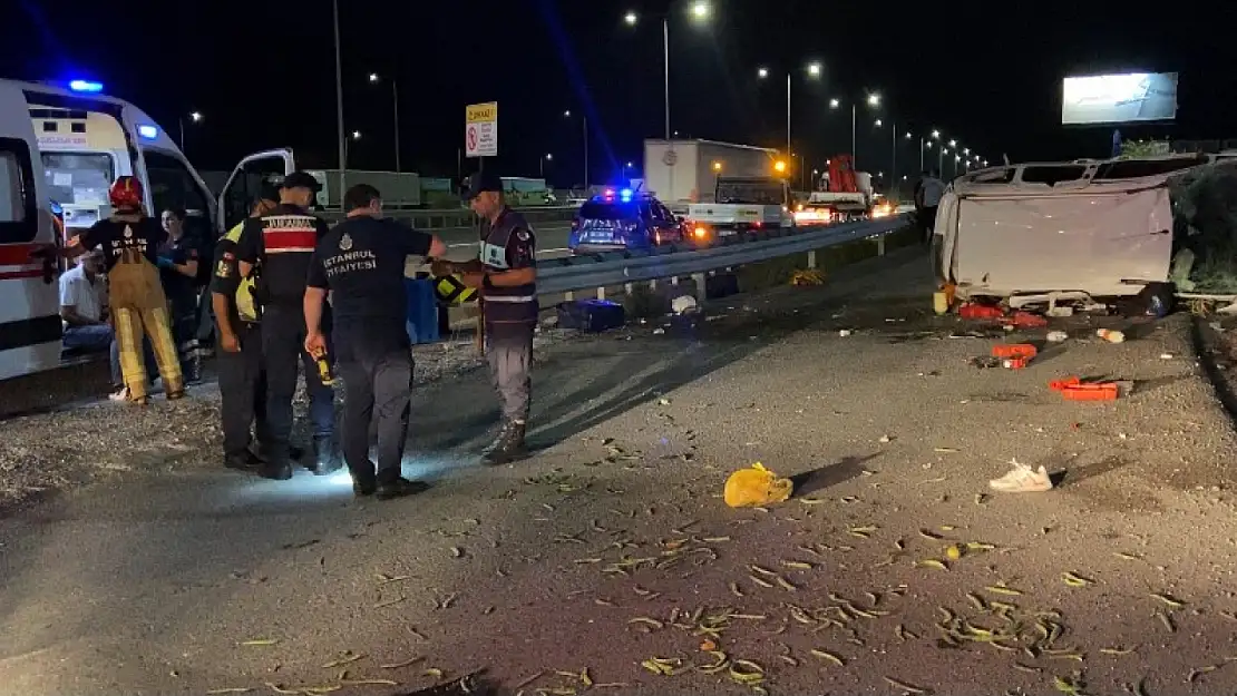 Kuzey Marmara Otoyolu'nda Takla Atan Araç Metrelerce Sürüklendi: 1 Ölü, 5 Yaralı