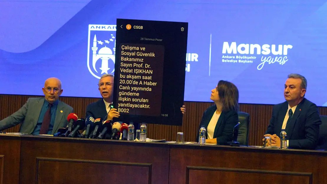 Mansur Yavaş Borç Meselesine İsyan Etti: Bakanlıktan 1 milyar 325 milyon lira alacağımız var