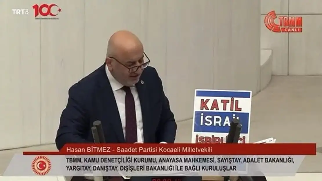 Mecliste konuşma yapan milletvekili Hasan Bitmez, kürsüde bayıldı