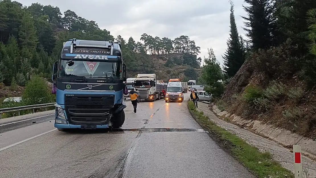 Burdur'da yağış kazaya neden oldu: 1 yaralı