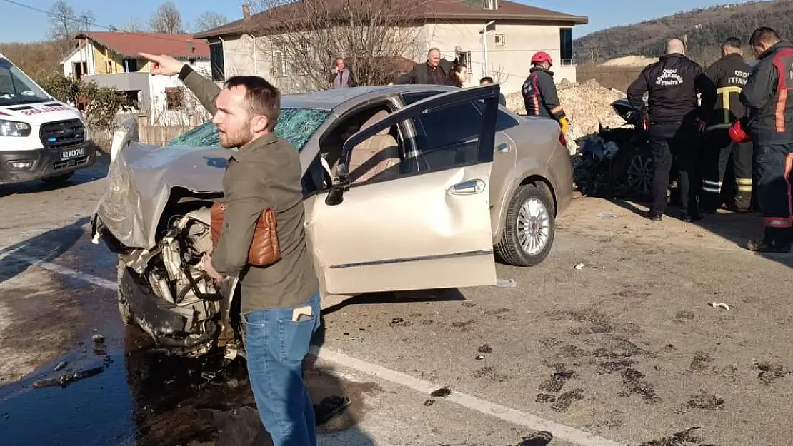 Ordu'da Feci Kaza 2 Ölü, 2 Yaralı