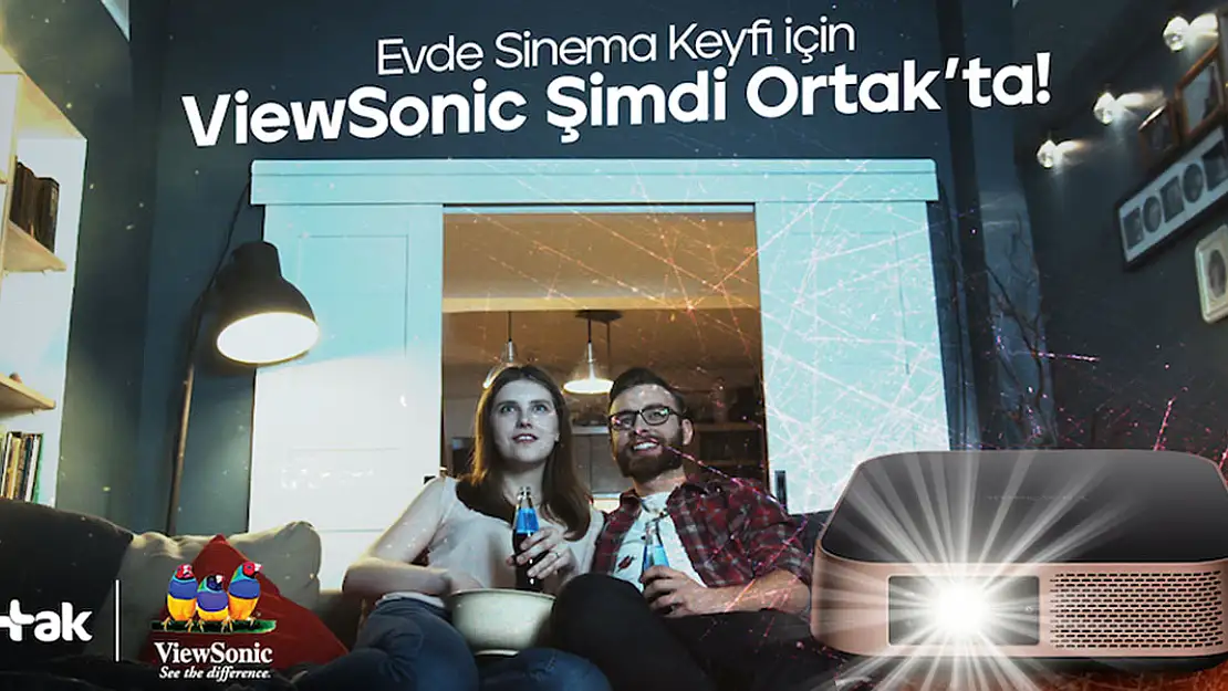 Ortak ve ViewSonic işbirliğiyle evde sinema keyfi artık daha yakın