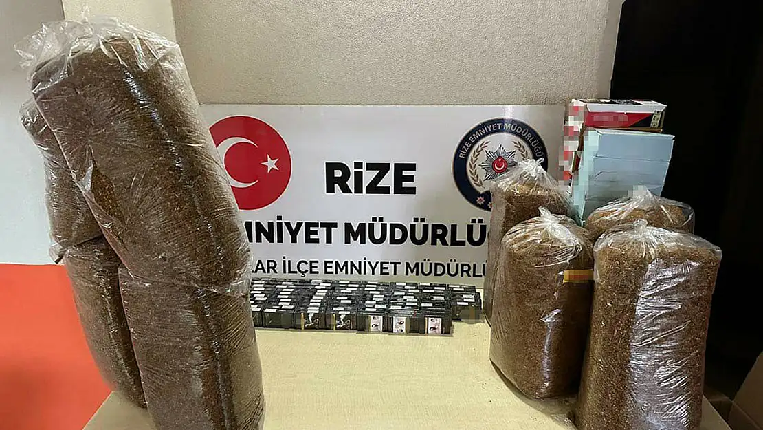 Rize'de kaçakçılık operasyonu: 8 gözaltı