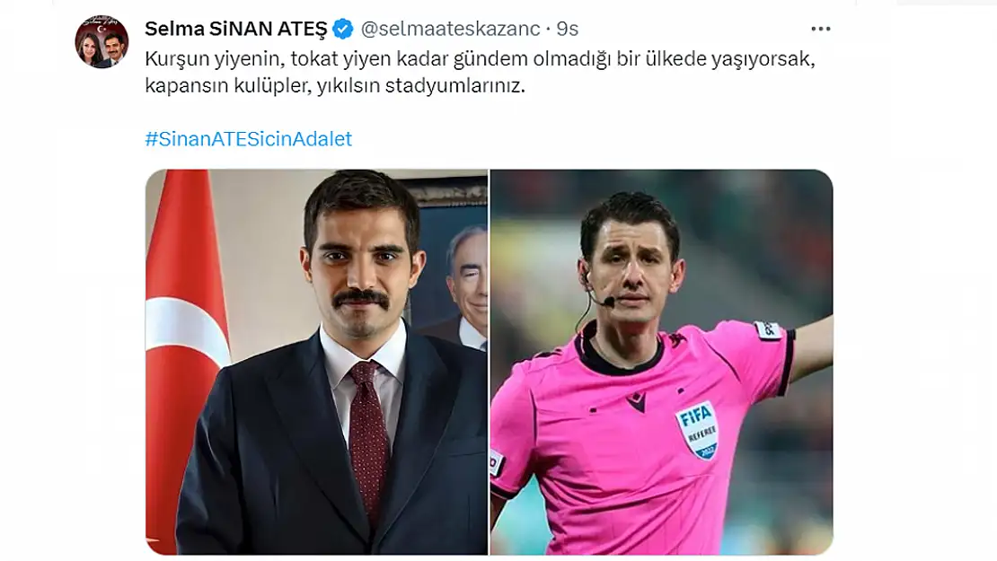 Sinan Ateş'in ablasından öfke dolu manidar paylaşım Yıkılsın stadyumlarınız!