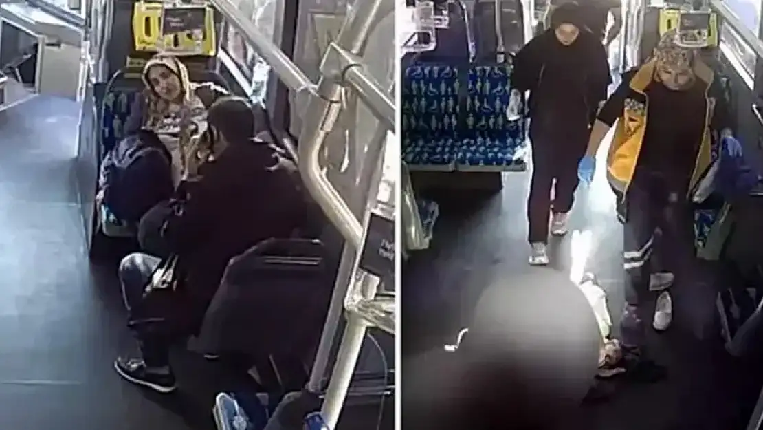 Taksi bulamayan kadın metrobüste doğum yaptı!