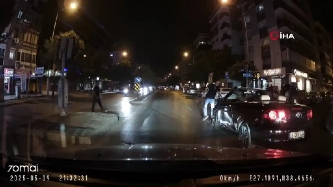 Trafikte döner bıçağıyla terör estirdi