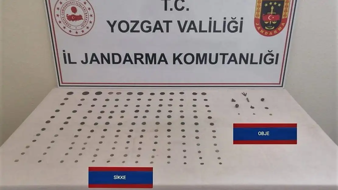 Yozgat'ta tarihi eser kaçakçısı yakalandı: 156 sikke ve 10 obje