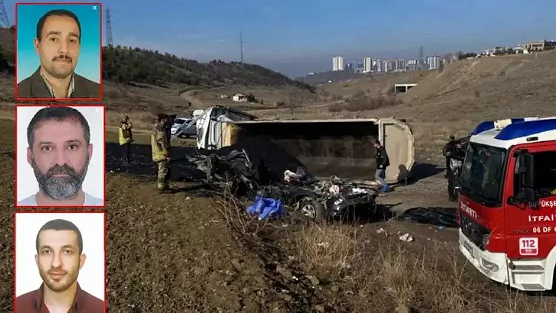 Zift yüklü kamyon, kamyonete çarpıp devrildi: 3 belediye personeli can verdi