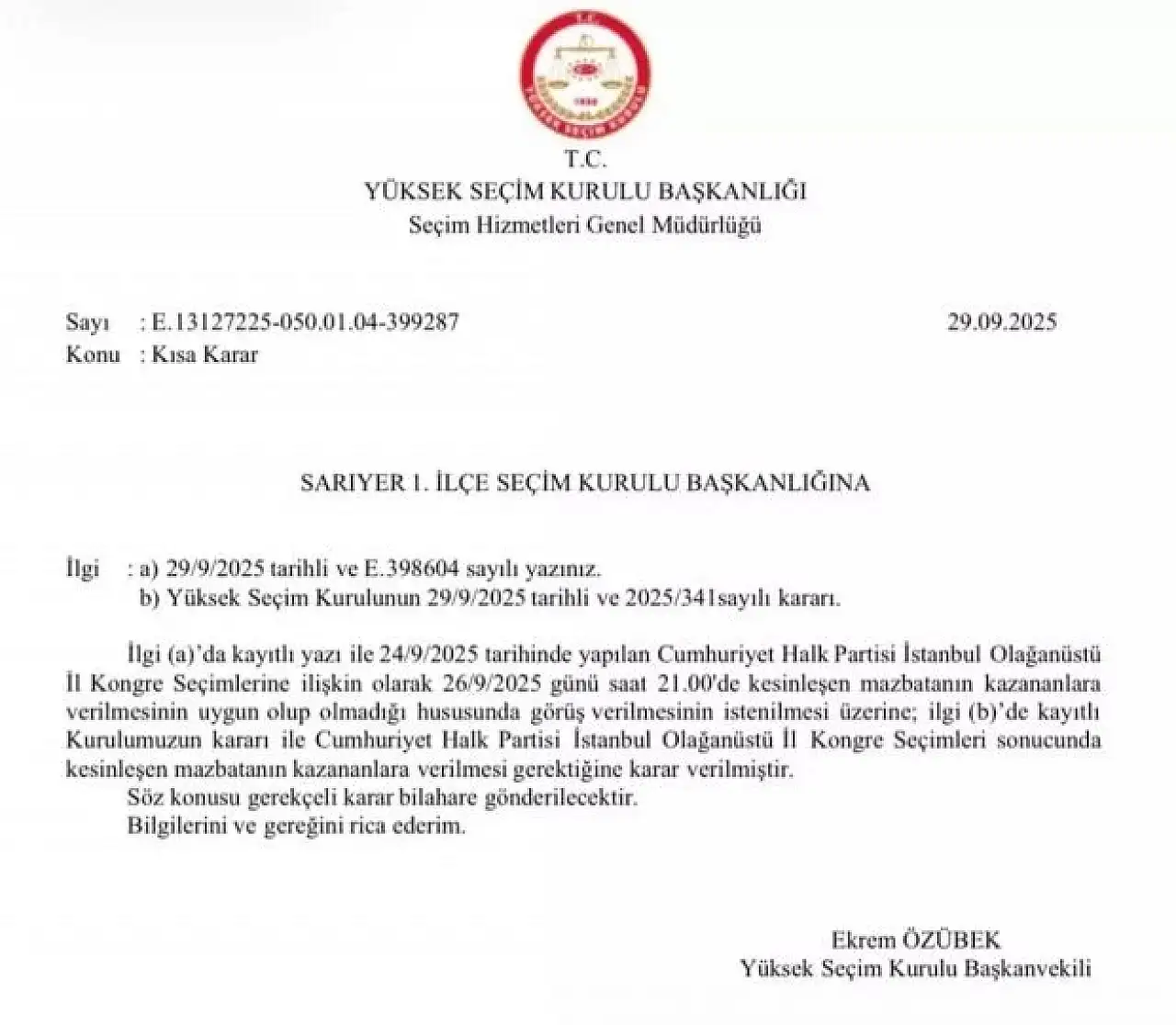 Özgür Çelik İkinci Kez Seçildi, Mazbatayı Aldı Örgütün İradesiyle Geldim, Örgütün İradesiyle Giderim