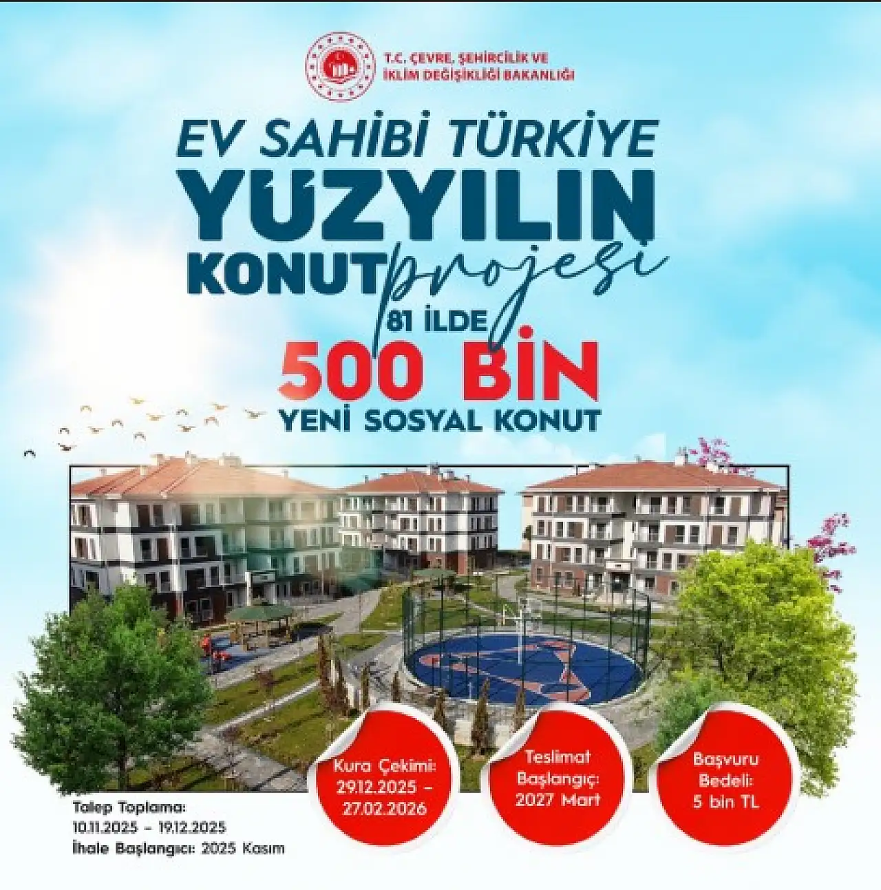 Yüzyılın Konut Projesi'nin Detayları Belli Oldu