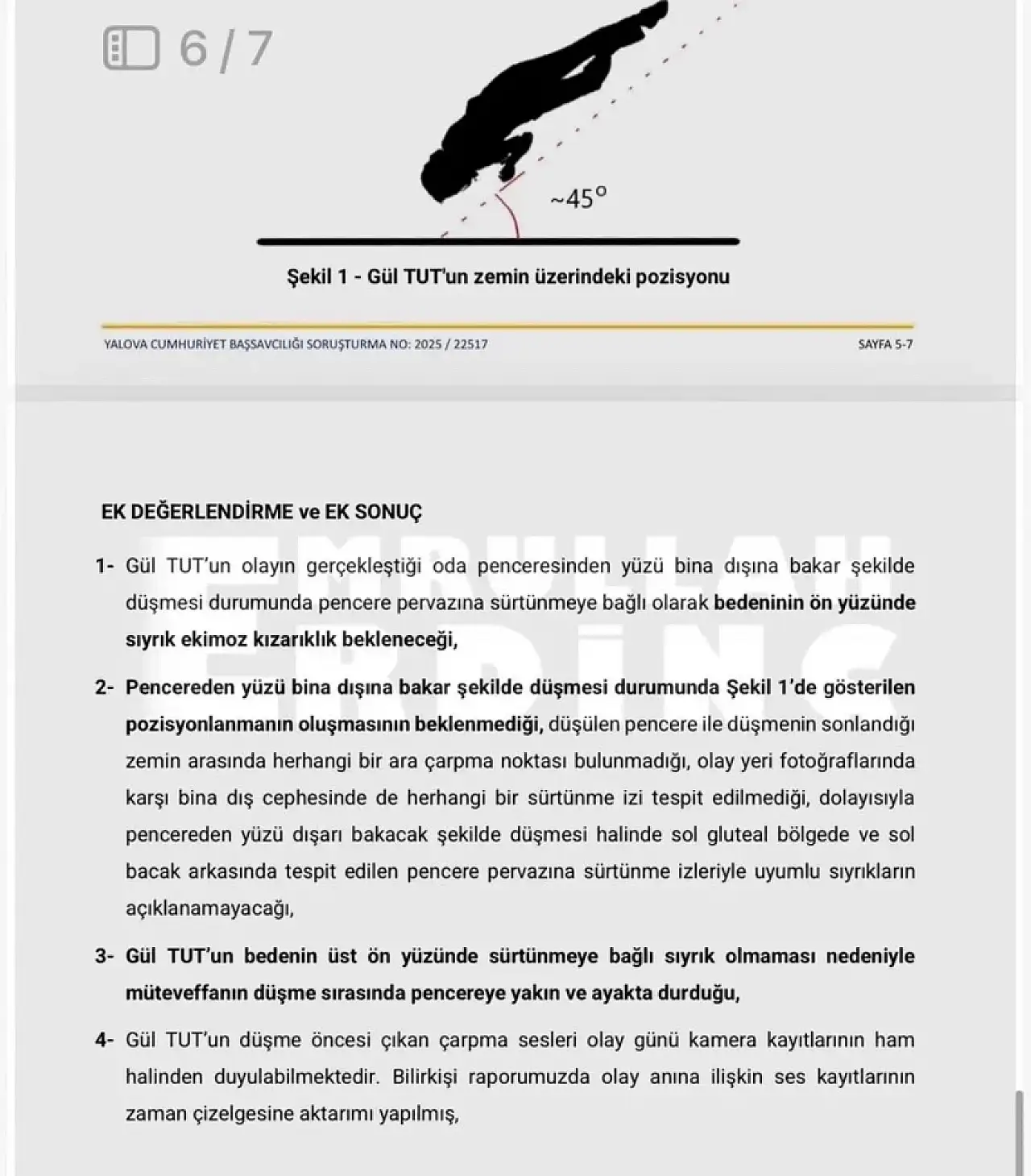 Güllü'nün Düşme Şekli Sultan Nur Ulu'nun İfadesiyle Çelişti