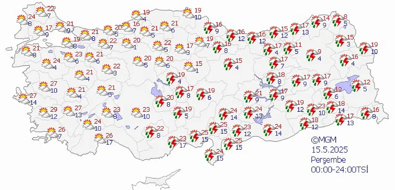 Kuvvetli yağışa dikkat: Meteoroloji'den 25 İle Sarı Kodlu Uyarı!