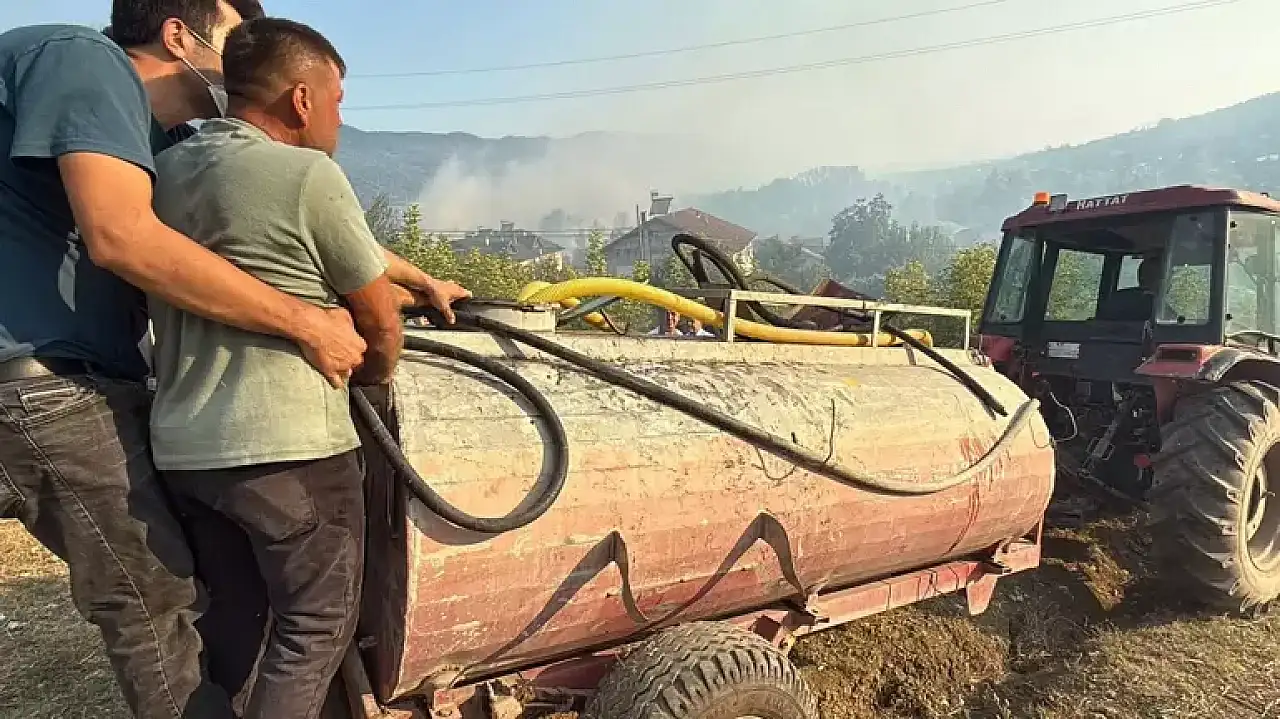 Bartın'da orman yangını