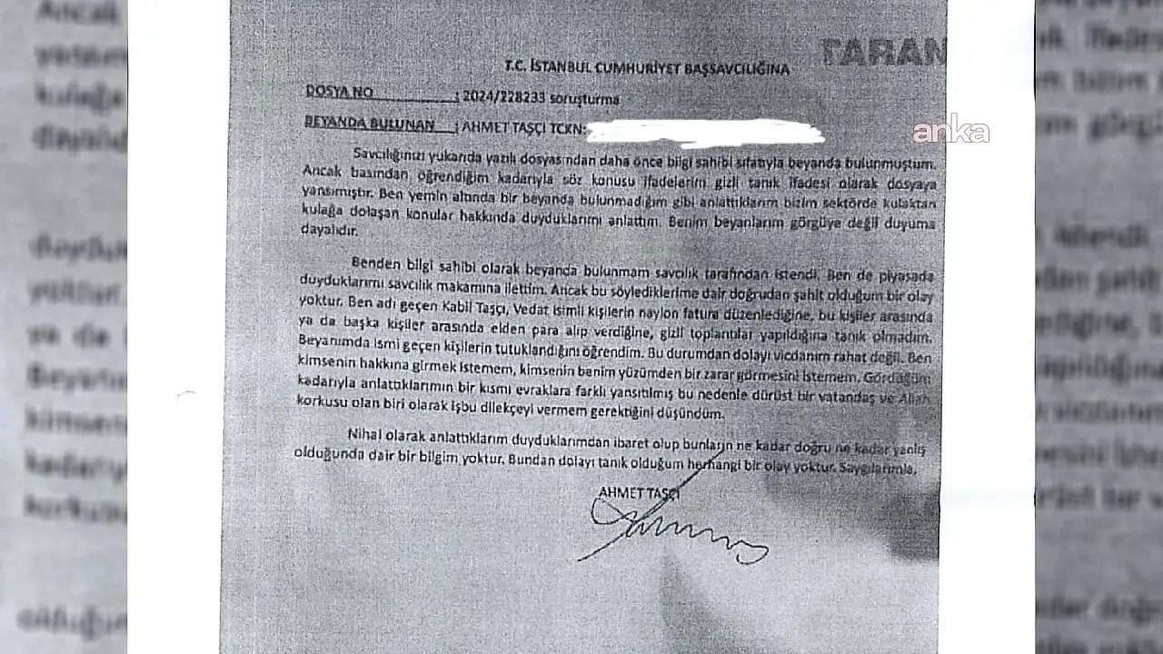İmamoğlu Soruşturmasında Gizli Tanık Vicdanım Rahat Değil Dedi İfadesini Geri Çekti