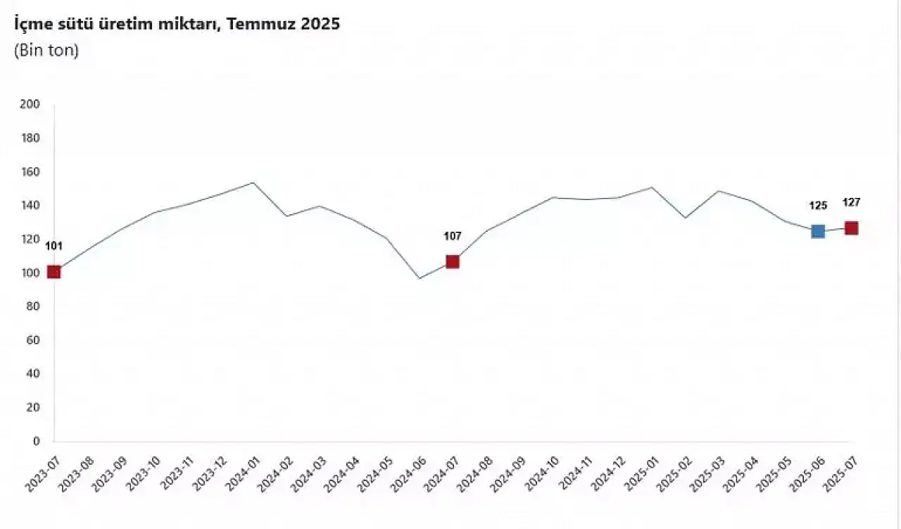 TÜİK: Yumurta, tavuk eti ve içme sütü üretimi arttı