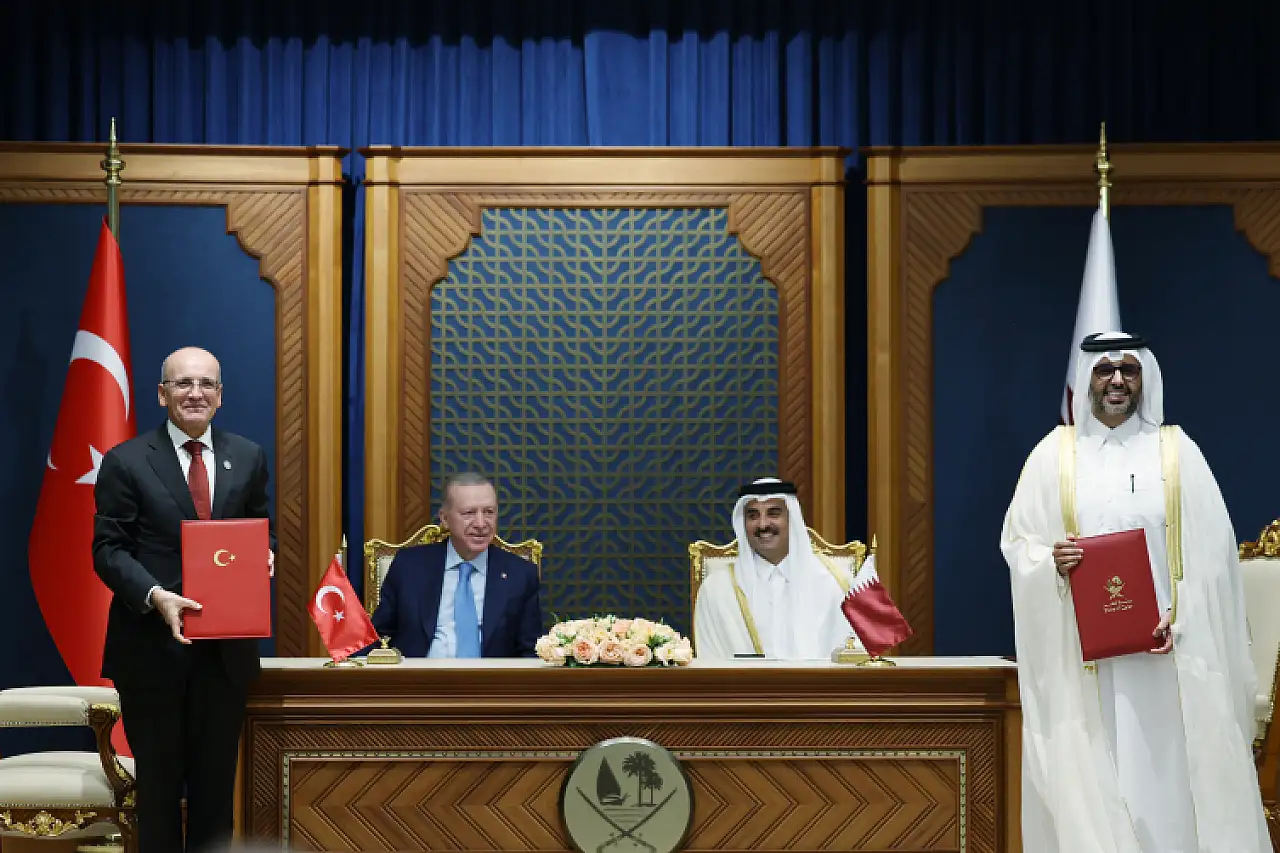 Cumhurbaşkanı Erdoğan, Katar Emiri Al Sani ile görüştü