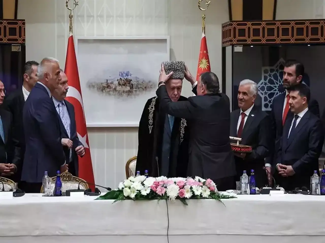 Cumhurbaşkanı Erdoğan, Dünya Ahıska Türkler Birliği Heyetini Kabul Etti
