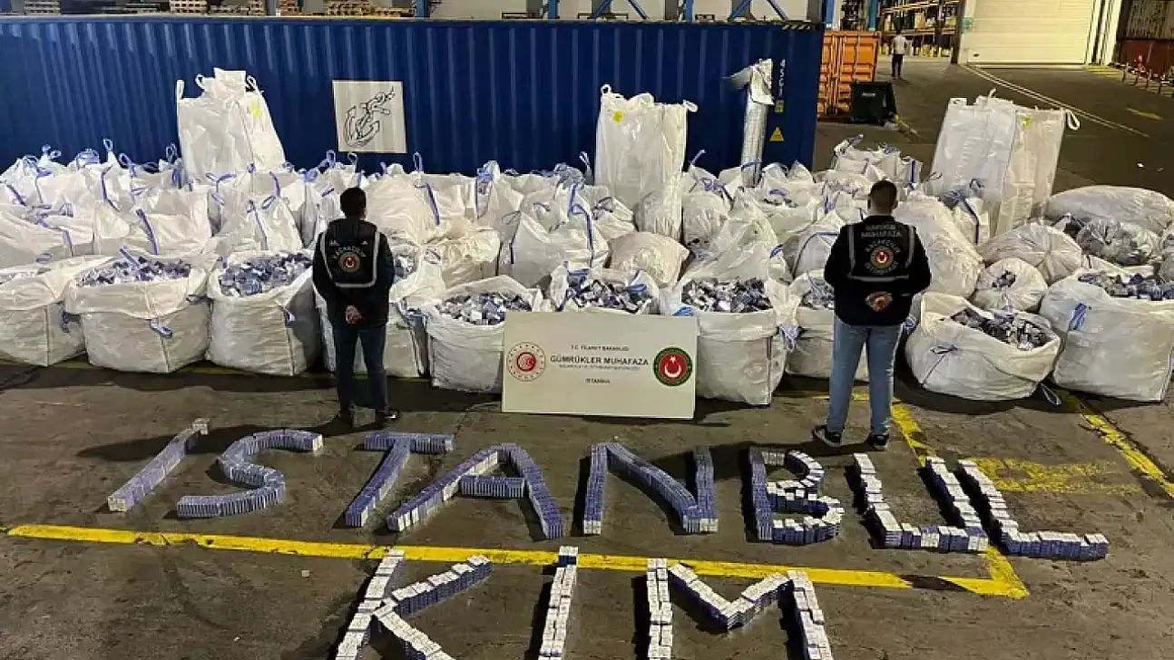 394 bin 117 paket kaçak sigara ele geçirildi
