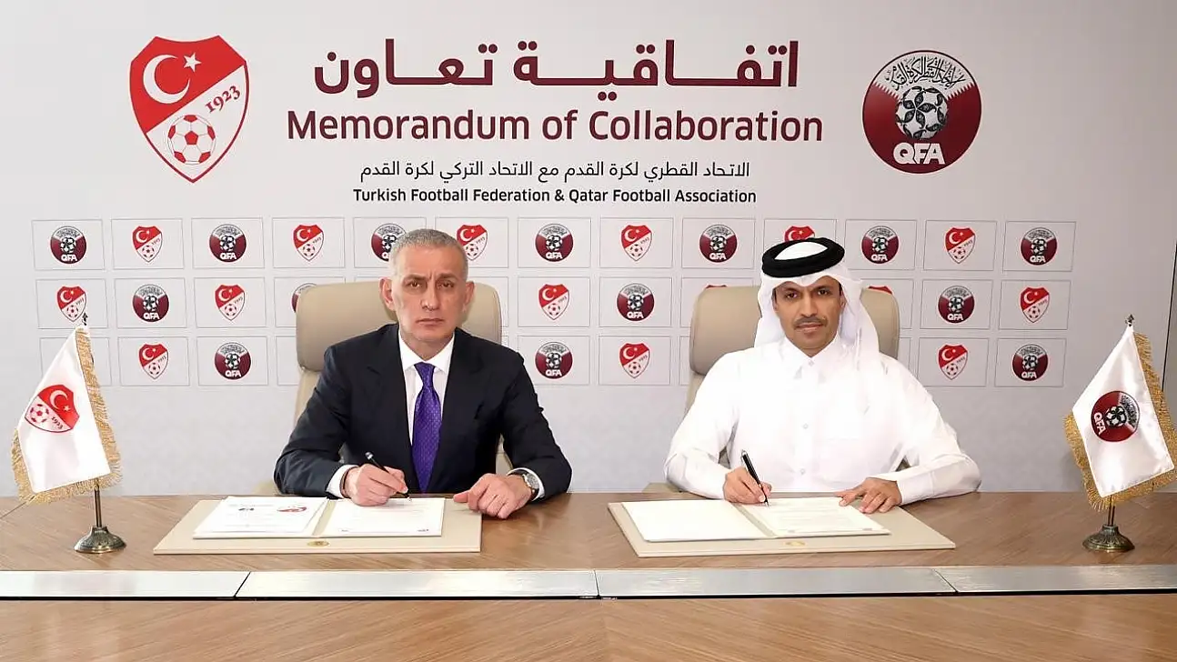 TFF ile Katar Futbol Federasyonu arasında iş birliği anlaşması imzalandı