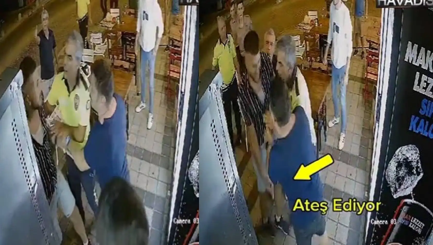 Balıkesir'de Restoran Basıp Polisin Gözü Önünde Tartıştığı Kişiyi Vurdu